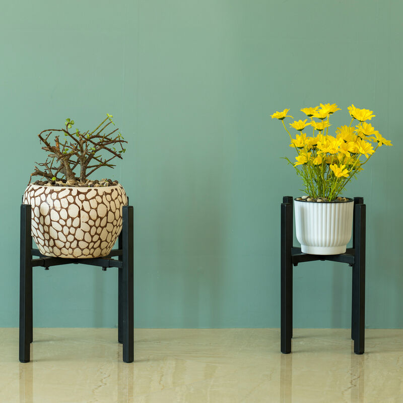 Adjustable Metal Plant Holder, Flower Pot Stand Expands from 9.5- 14.5 Inches