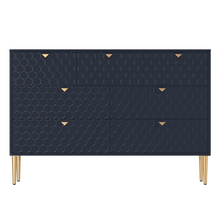 MONDAWE Modern Versatile Indoor Accent Storage Cabinet with 7 Drawers for Living room, Bedroom, Porch