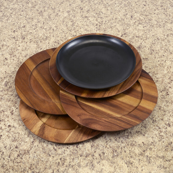 Set or 4 Charger Plates