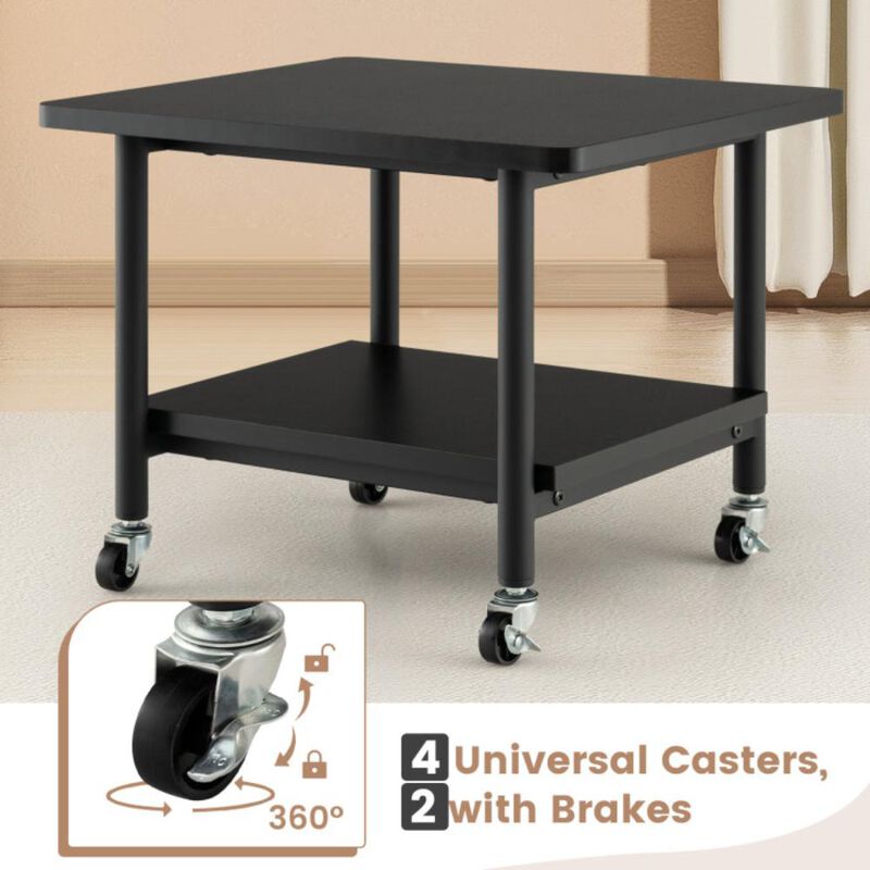 Hivvago Under Desk Printer Stand with 360Â° Swivel Casters