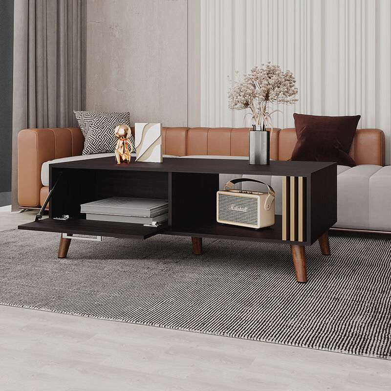 Barrville Coffee table, Living Room, Black/Light Oak