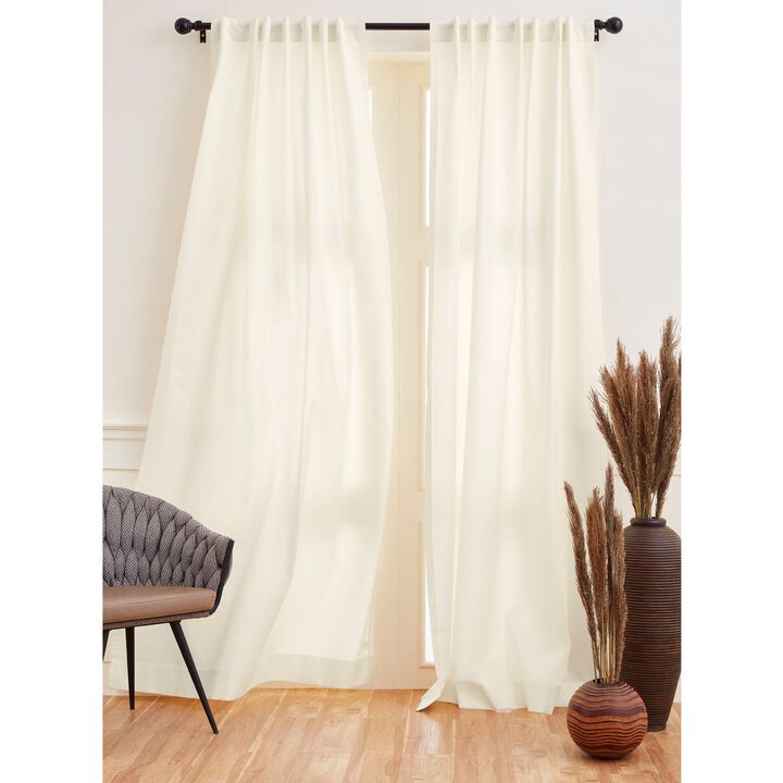 Solino Home Cotton Linen Curtain | Cotton Linen for Thanksgiving, Christmas