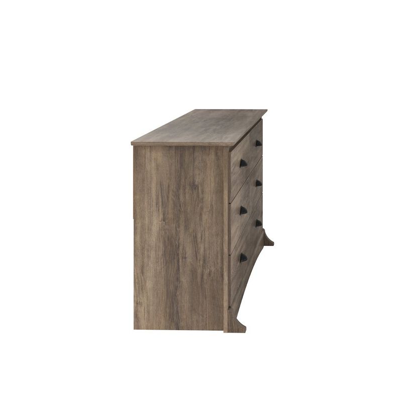 Prepac Salt Spring 6-Drawer Dresser in Drifted Gray