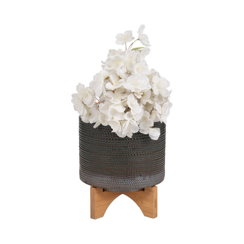 8" Dotted Planter W/ Stand