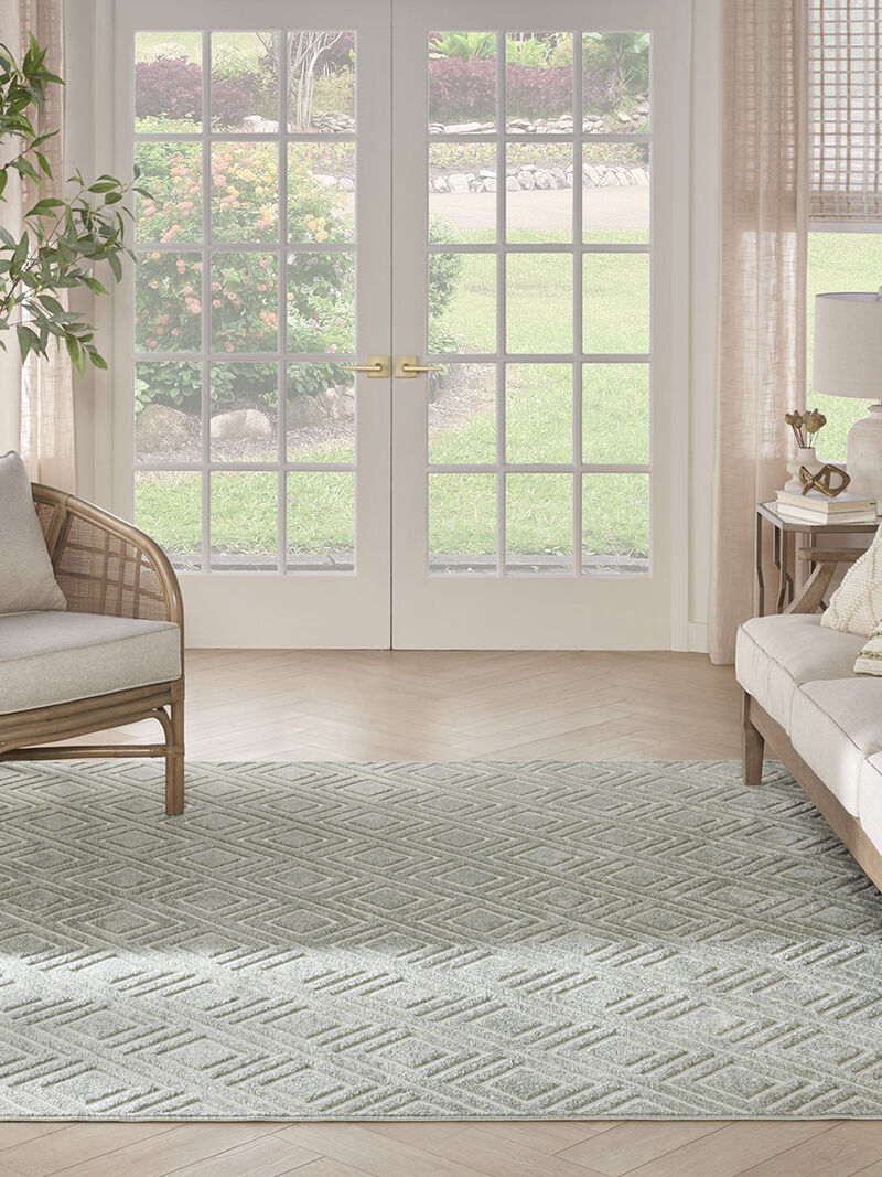 Care Free CAF03 Green 7'10" x 9'10" Rug