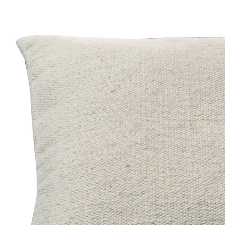 Veria Pillow Cover with Herringbone Design The Urban Port, Multicolor-Benzara