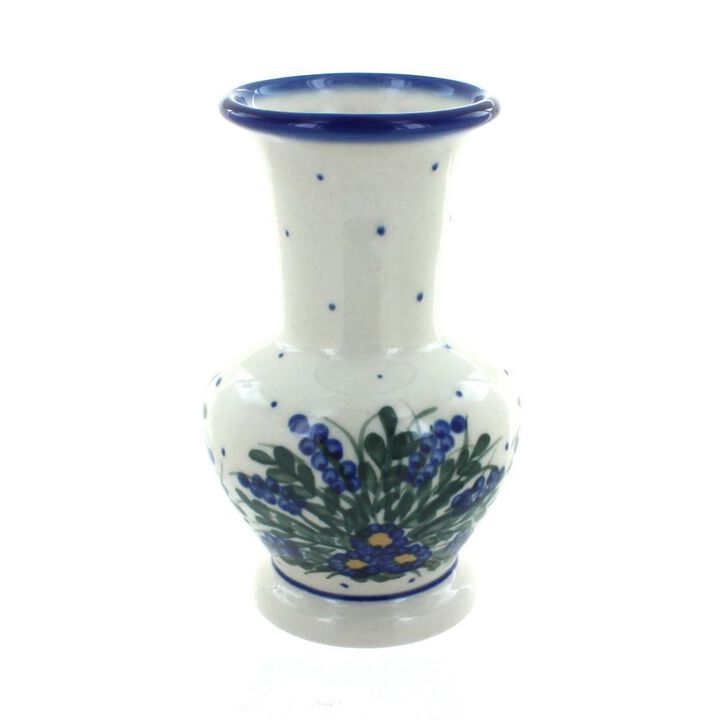 Blue Rose Polish Pottery Primrose Medium Vase