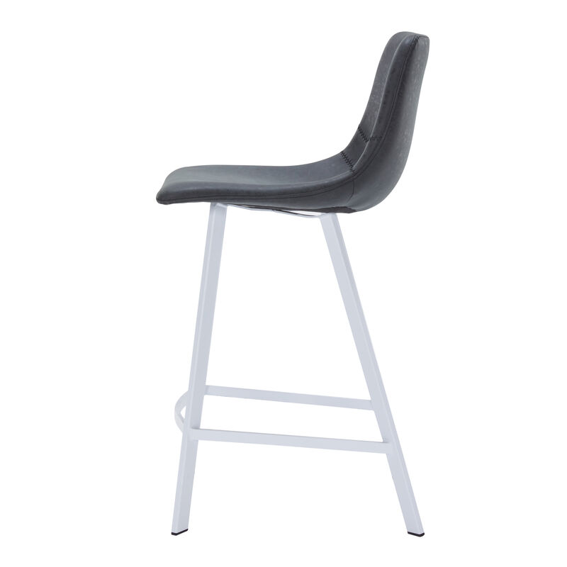 Elland - Counter stool -Light Brown-White base