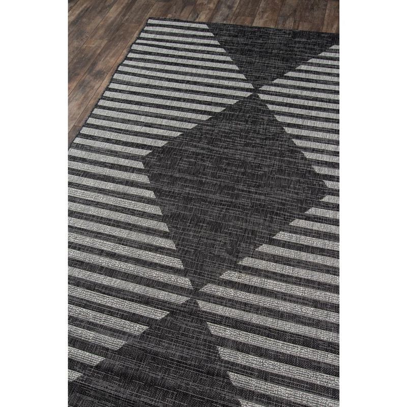 Novogratz Contemporary Rectangle Area Rug, Charcoal, 3'11 X 5'7