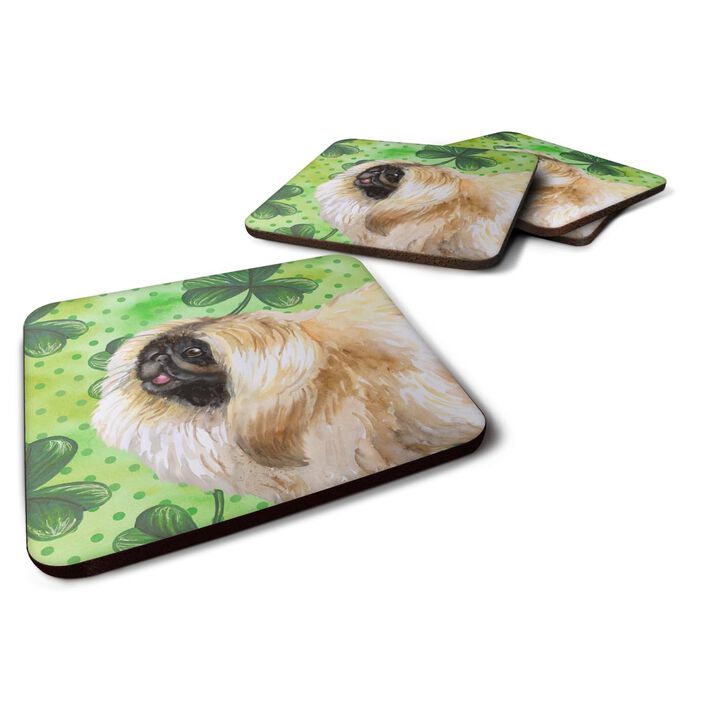 Caroline's Treasures Pekingese St Patrick's Decorative coasters, Multicolor