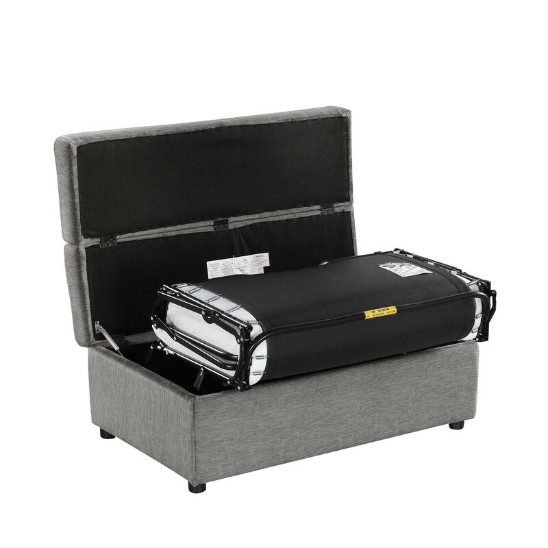 Merax Folding Ottoman Sleeper Sofa Futon with Mattress