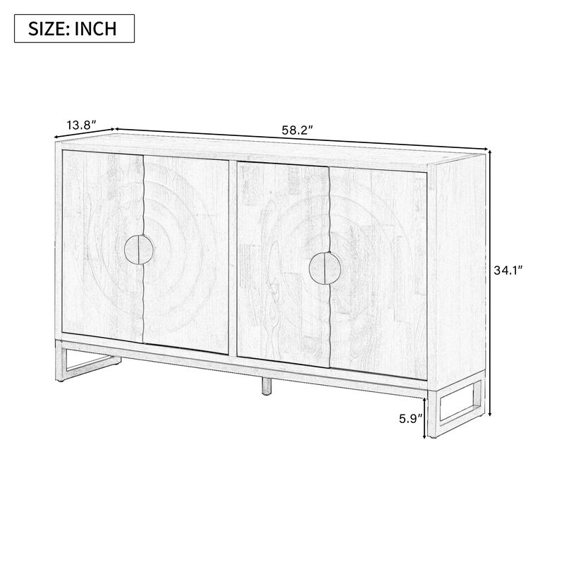 Merax Storage Cabinet Sideboard Wooden Cabinet