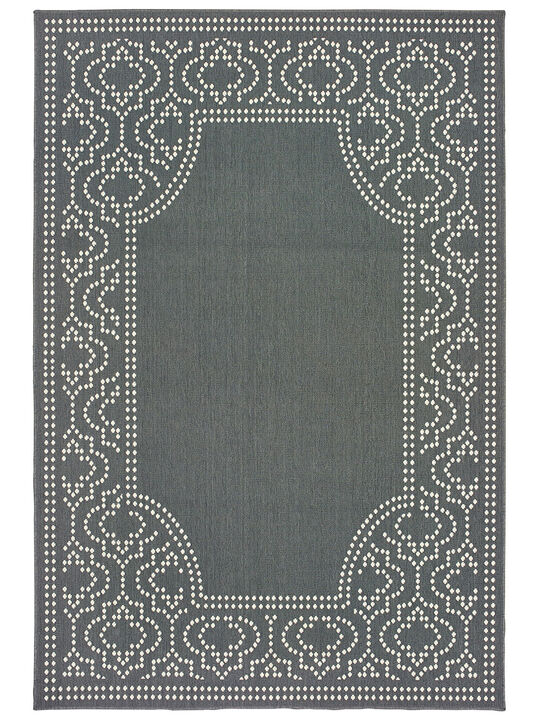 Marina 3'7" x 5'6" Grey Rug