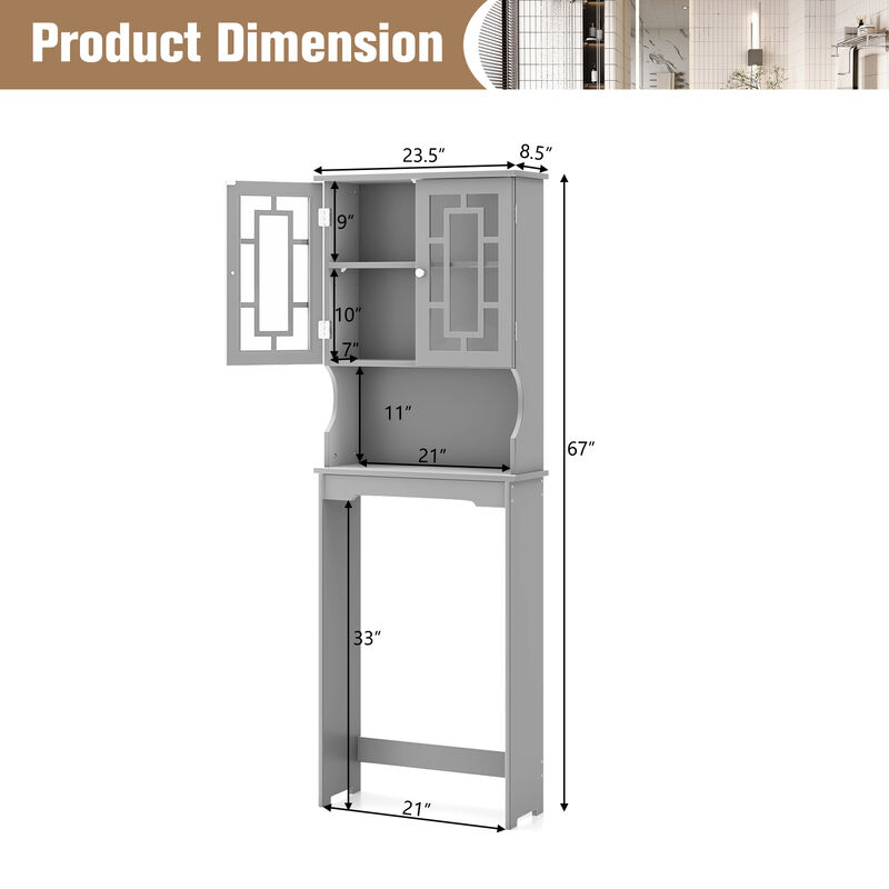 Bathroom Spacesaver Organizer with Adjustable Shelf