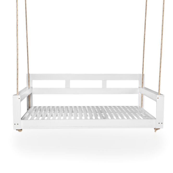 Merax Outdoor Patio Wooden Porch Swing Daybed Frame