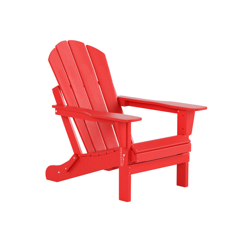 WestinTrends 3-Piece Outdoor Patio Adirondack Chairs with Side Table Set
