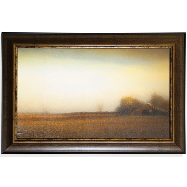 Barn On A Foggy Morning
