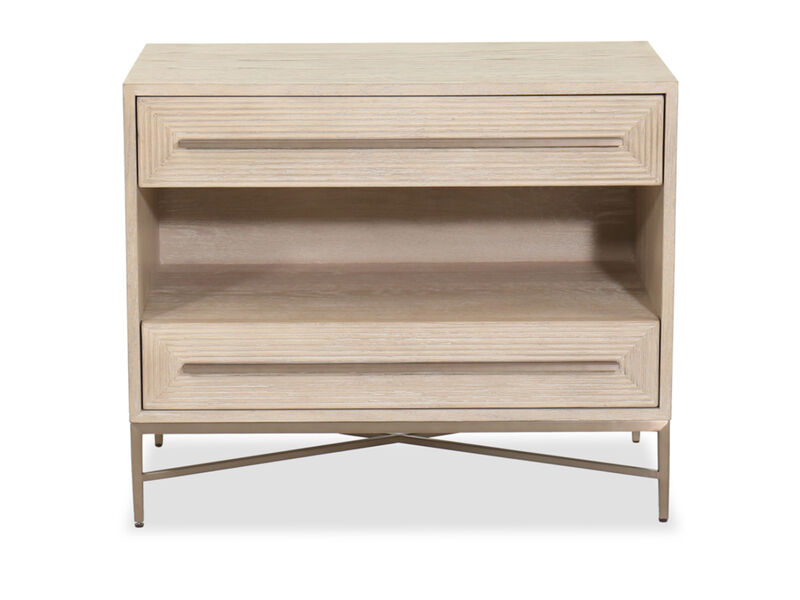 Cascade Two-Drawer Nightstand