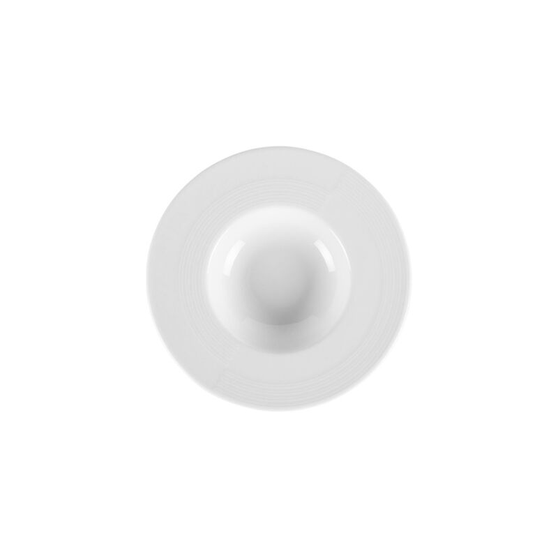 Porcelain Madrid dia.8.75" h:1.25" 6 oz. Round White Porcelain Bowl (Set of 4)