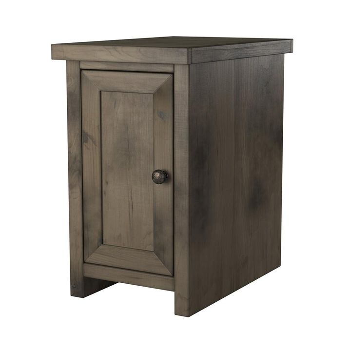 Bridgevine Home Barnwood Finish Solid Wood Side Table