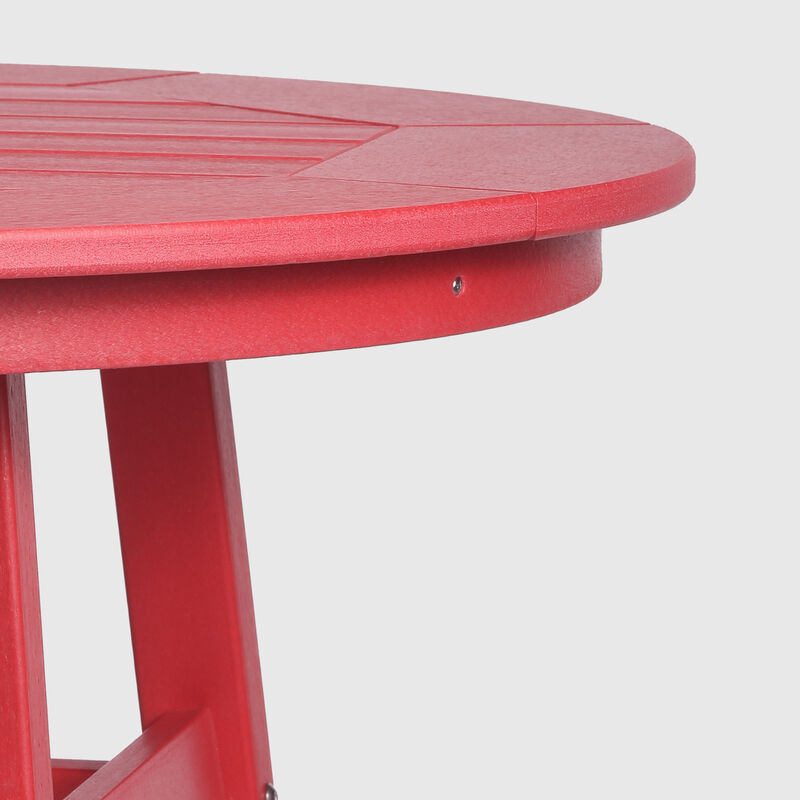 WestinTrends Outdoor 35" HDPE Round Patio Counter Height Bar Table