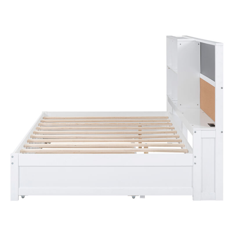 Merax Daybed with Storage Shelves and Blackboard