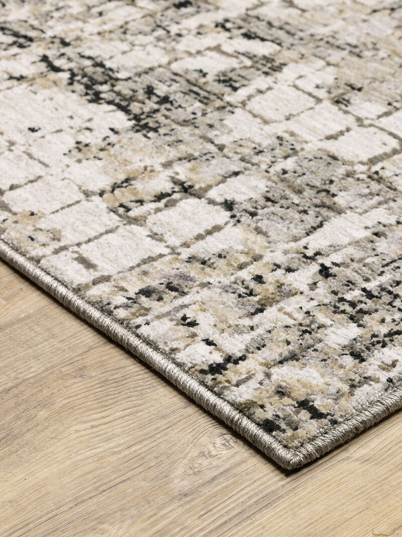 Nebulous 3'3" x 5' Grey/Charcoal Rug