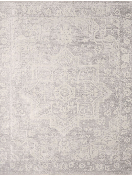 Astra Machine Washable ASW12 Gray 4' x 6' Rug