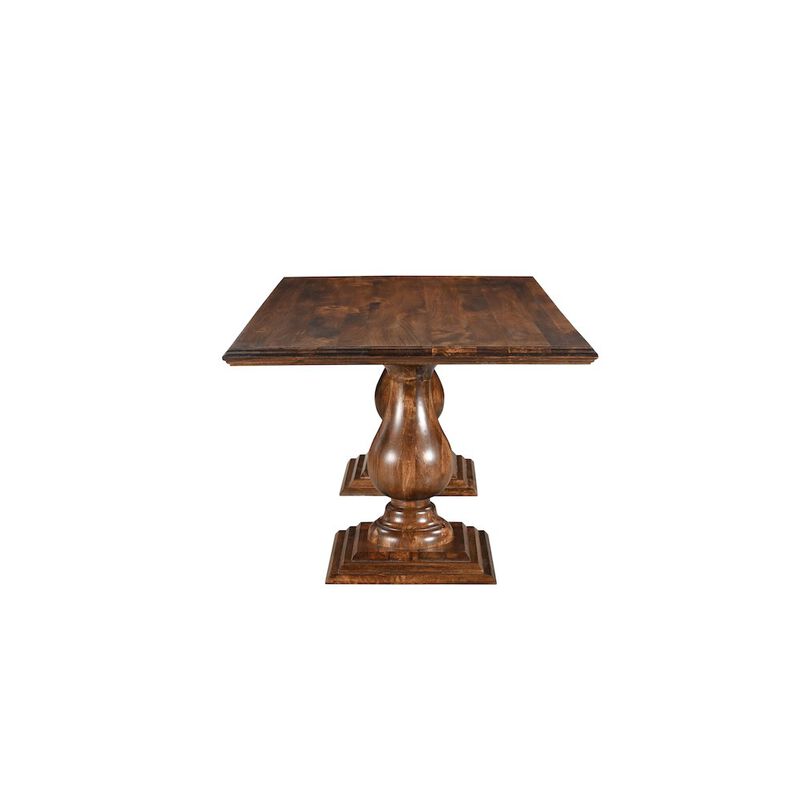 Taran Designs Adrien 75 Solid Wood Double Pedestal Dining Table