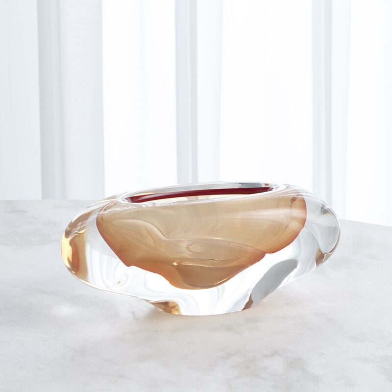 Abstract Persimmon Bean Vase
