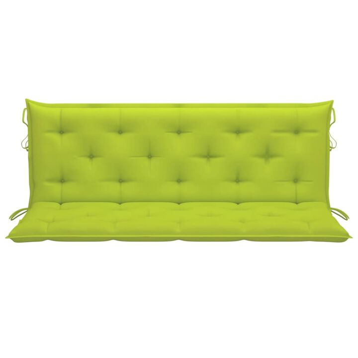 vidaXL Cushion for Swing Chair Bright Green 59.1" Fabric