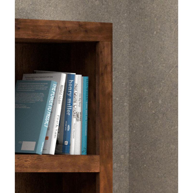 Bridgevine Home 49 inch high Bookcase, Whiskey Finish