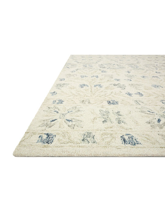 Norabel NOR02 Ivory/Grey 8'6" x 12' Rug