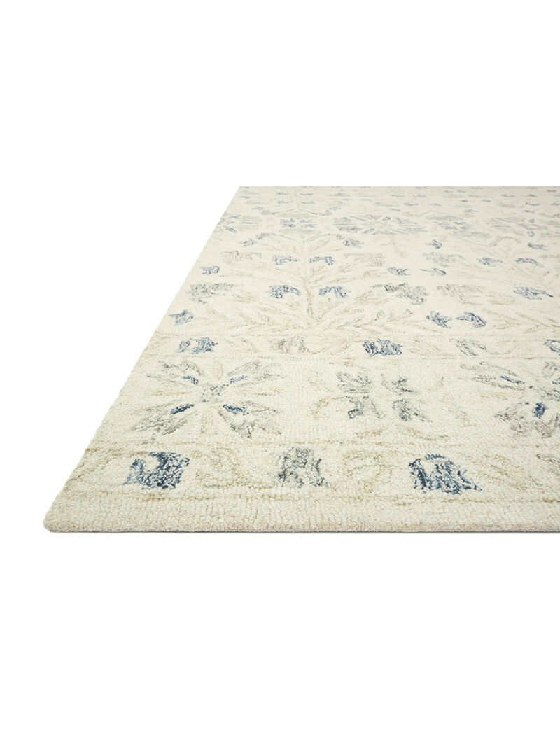 Norabel NOR02 Ivory/Grey 8'6" x 12' Rug