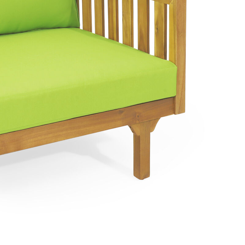 Merax Outdoor Wood Frame 3 Seats Sofa