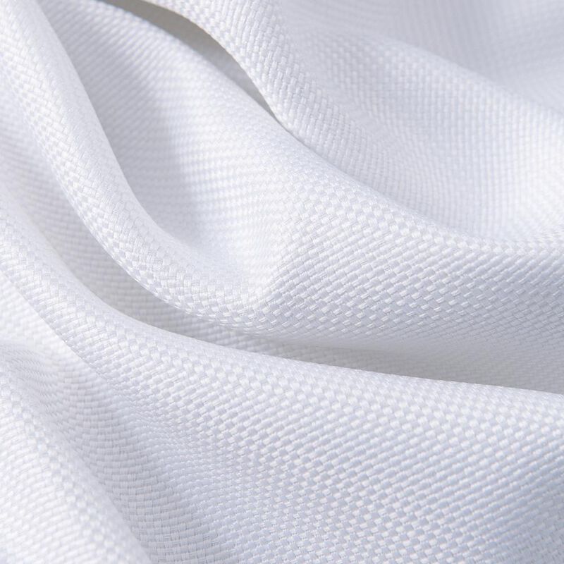 Lucas Jacquard Blackout Grommet Curtain Panel White by Olivia Gray