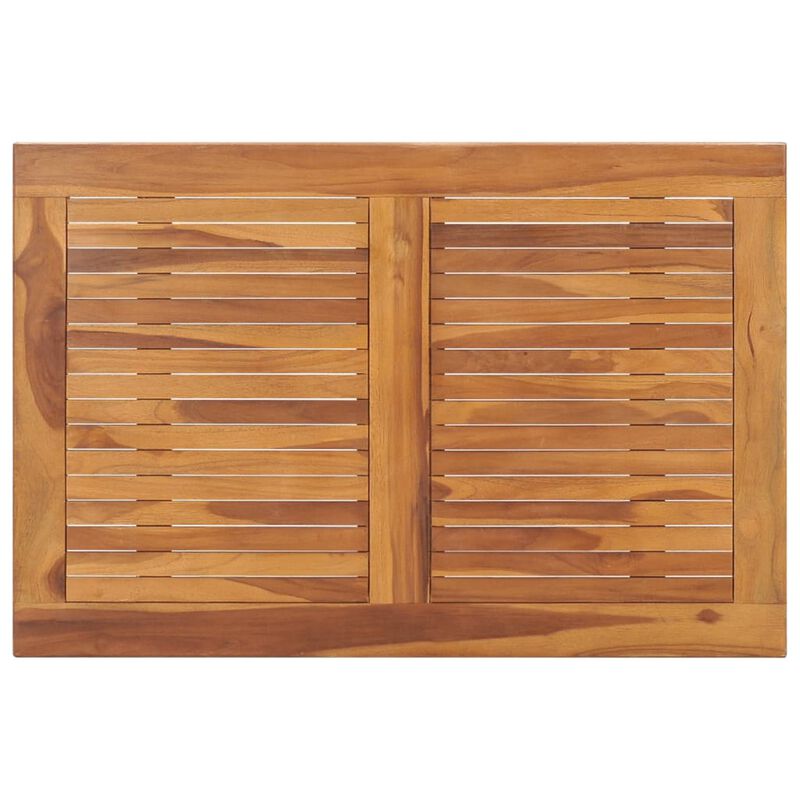 vidaXL Folding Garden Dining Table 35.4"x23.6"x29.5" Solid Teak Wood