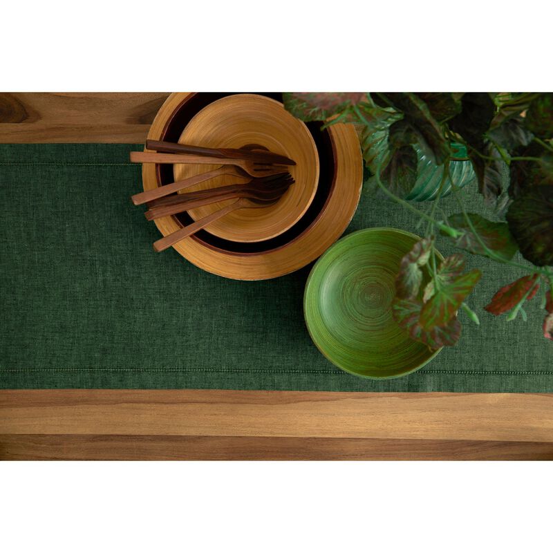 Solino Home 100% Pure Linen Table Runner 14 x 36 Inch | Milan