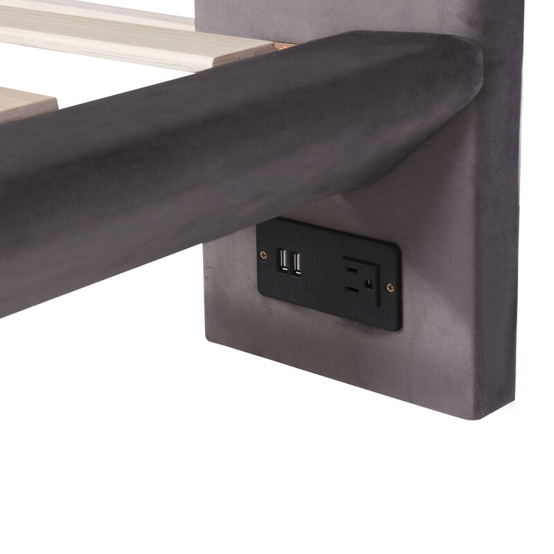 Merax Platform Bed with Sensor Light
