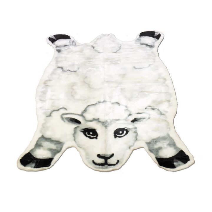 Walk on Me Faux Fur Super Soft Kids Sheep Area Rug Made in France