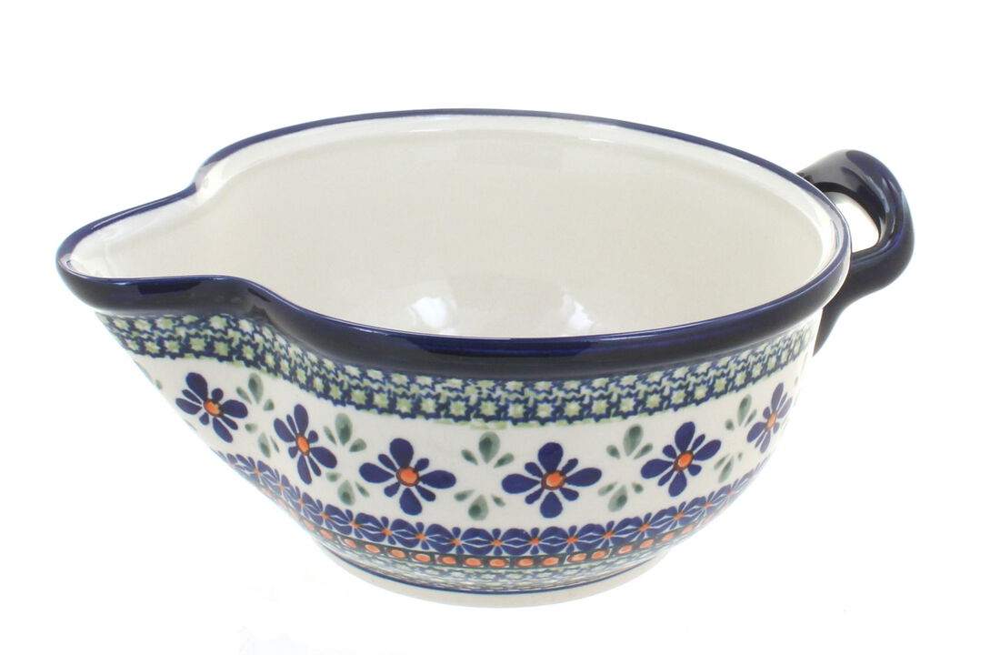 Blue Rose Polish Pottery Sweet Annie Batter Bowl