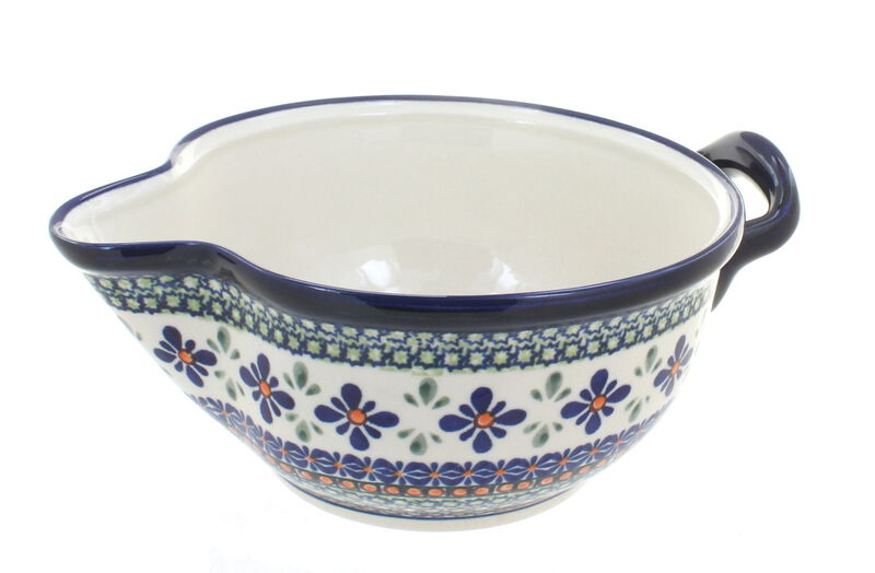 Blue Rose Polish Pottery Sweet Annie Batter Bowl