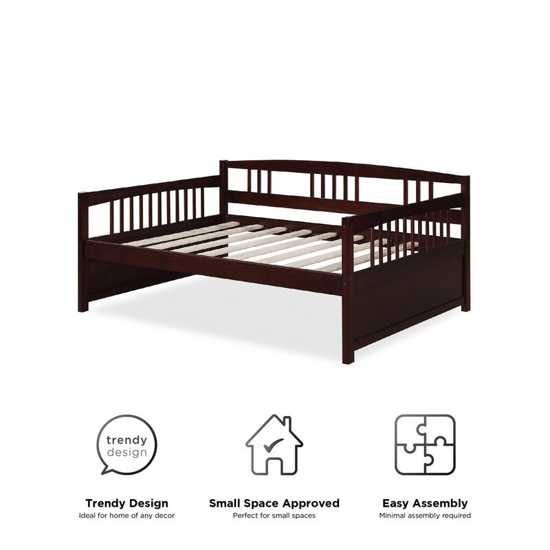 Mathilda Full Wood Daybed, Espresso