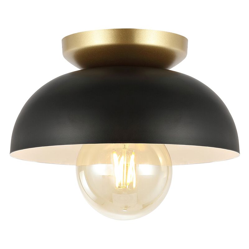 Paulina Classic Industrial Iron LED Flush Mount