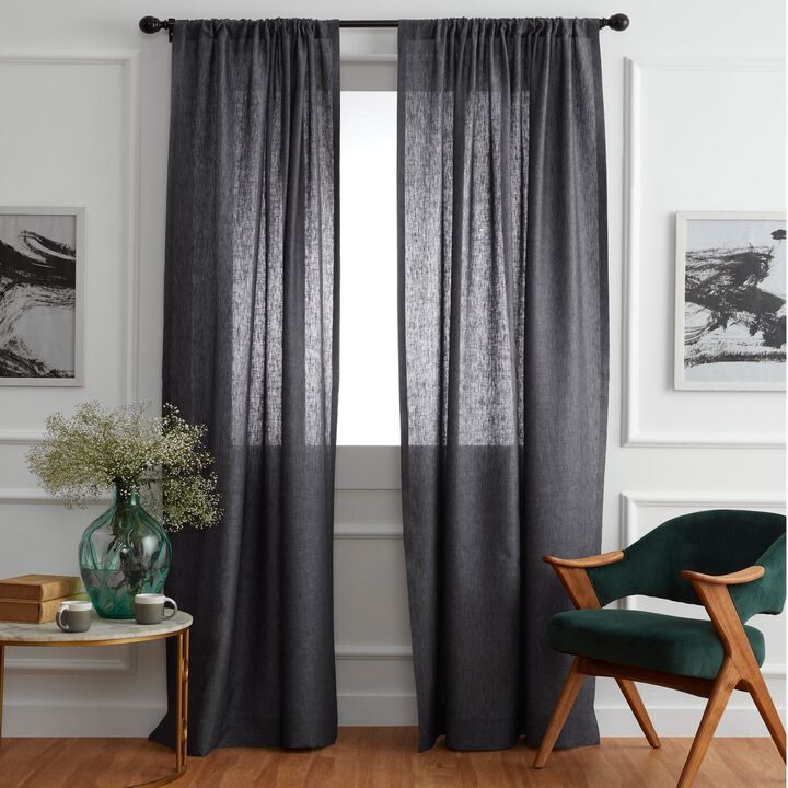 Solino Home 100% Pure Linen Curtain | Linen for Thanksgiving, Christmas