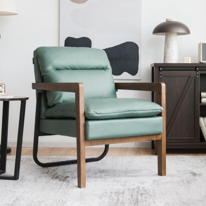 Hivvago Single Sofa Chair with Extra-Thick Padded Backrest and Seat Cushion