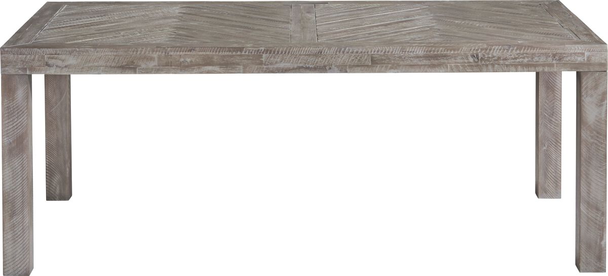 Herringbone Solid Wood Rectangular Dining Table