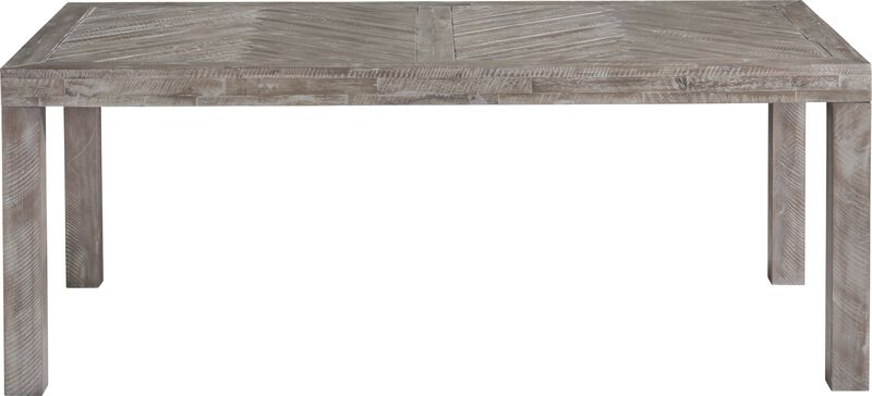 Herringbone Solid Wood Rectangular Dining Table