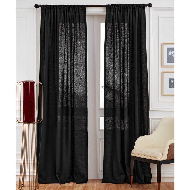 Solino Home 100% Pure Linen Curtain | Linen for Thanksgiving, Christmas