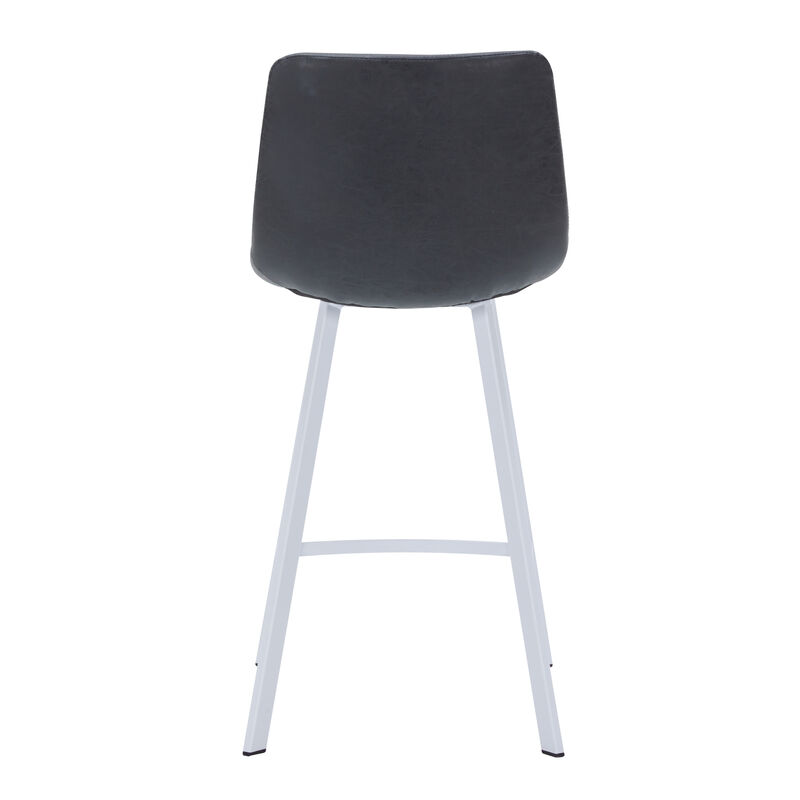 Elland - Counter stool -Light Brown-White base